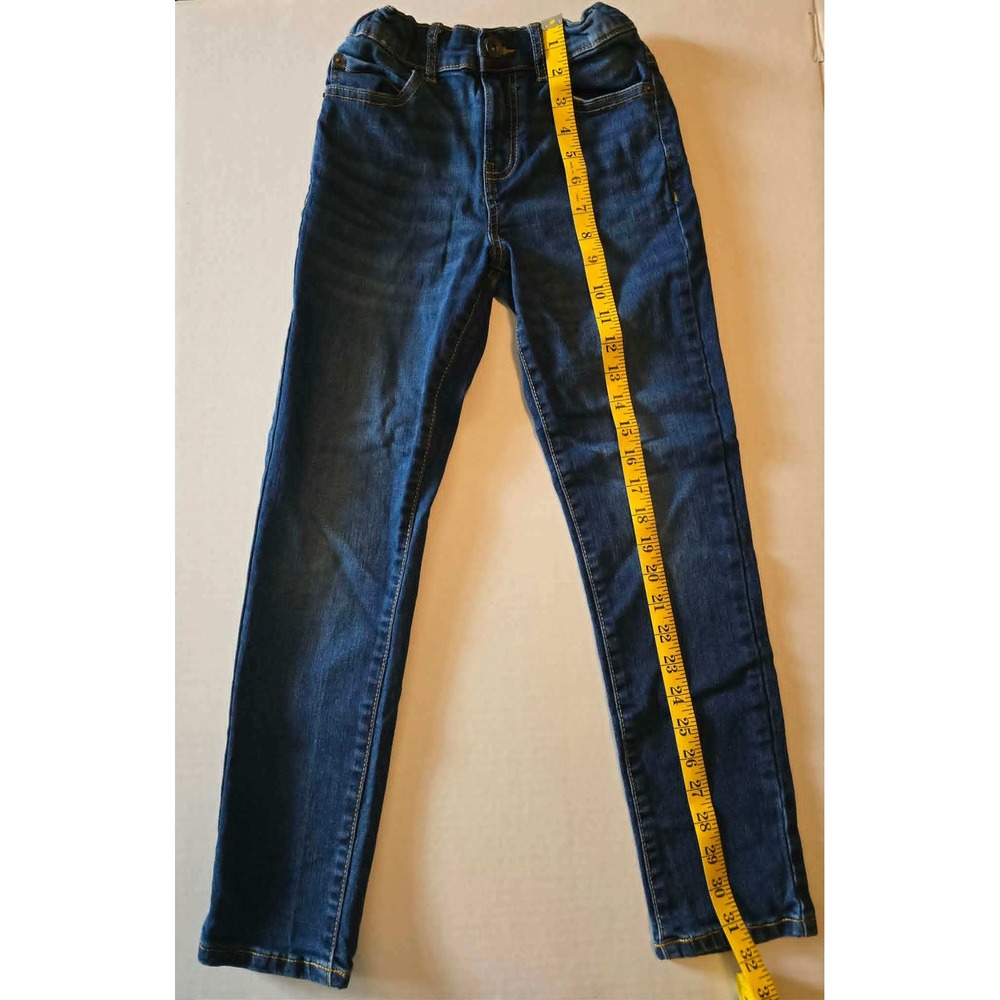 The Childrens Place Boys Skinny Jeans Size 10 Dark Wash Stretch Adjustable Waist